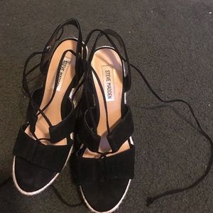 Steve Madden lace up wedges